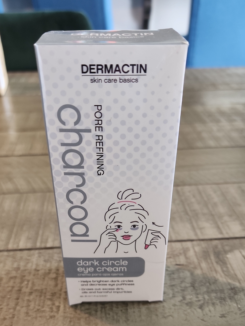 NWT Dermactin Charcoal Dark Circle Eye Cream